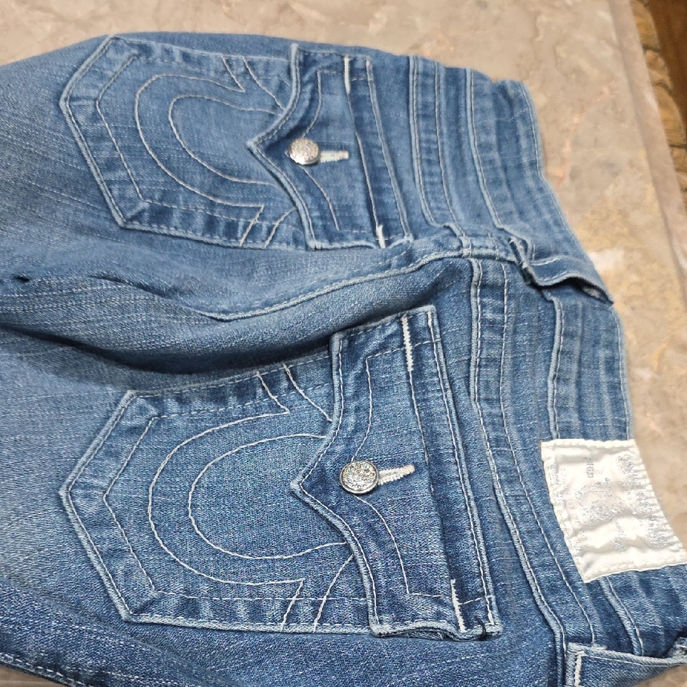 True Religion Blue Boot Cut Jeans